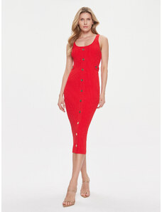 MICHAEL Michael Kors Sukienka dzianinowa MR4822C33D Czerwony Slim Fit