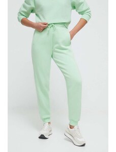 adidas spodnie dresowe kolor zielony gładkie IW1287