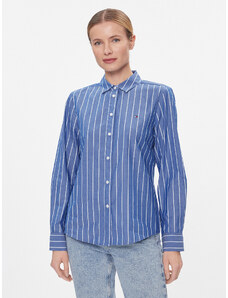 Tommy Hilfiger Koszula Baseball Stripe Regular Shirt WW0WW41155 Niebieski Regular Fit