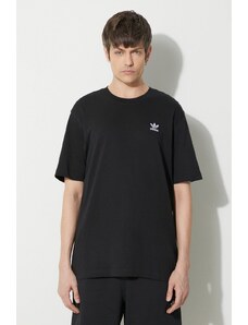 adidas Originals t-shirt bawełniany Essential Tee męski kolor czarny z aplikacją IR9690