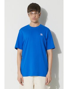 adidas Originals t-shirt bawełniany Essential Tee męski kolor niebieski z aplikacją IR9687