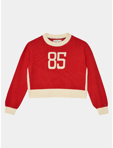 Tommy Hilfiger Sweter 85 Varsity Sweater KG0KG07770 Czerwony Regular Fit