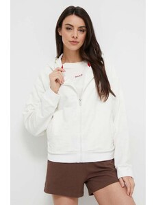 HUGO bluza damska kolor biały z kapturem gładka 50510997