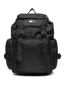 Plecak Tommy Jeans Tjm Off Duty Flap Backpack AM0AM11951 Black BDS