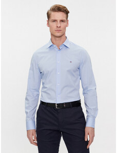 Tommy Hilfiger Koszula Cl Flex Poplin Rf Shirt MW0MW31219 Błękitny Regular Fit