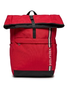 Plecak Tommy Hilfiger Th Monotype Rolltop Backpack AM0AM11792 Primary Red XLG
