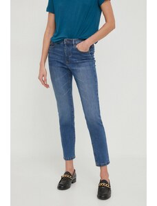 Sisley jeansy damskie kolor niebieski