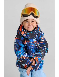 Chłopięca zimowa kurtka narciarska Reima Kairala czarno/niebieska