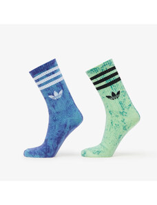 adidas Originals Męskie skarpety adidas Tie Dye Socks 2-Pack Preloved Blue/ Night Flash/ Semi Green Spark