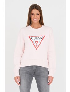 GUESS Różowa bluza Original Fleece, Wybierz rozmiar XL