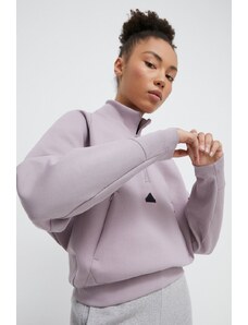 adidas bluza Z.N.E damska kolor fioletowy gładka IS3899