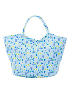 Overbeck and Friends Shopper bag "Beach Liffe" w kolorze błękitnym - 63 x 45 x 29 cm