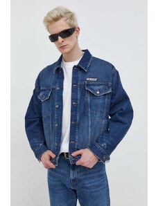 HUGO kurtka jeansowa męska kolor niebieski przejściowa 50509689