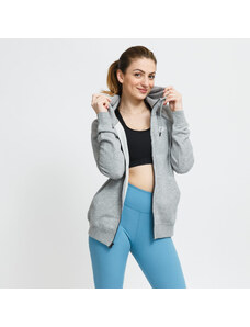 Damska bluza z kapturem Nike NSW Essential Fleece Full-Zip Hoodie Dk Grey Heather/ White