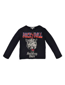 Bondi Koszulka "Rock + Roll" w kolorze czarnym