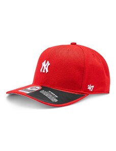 Czapka z daszkiem 47 Brand MLB New York Yankees Base Runner 47 MVP DP B-BRMDP17WBP-RD Red