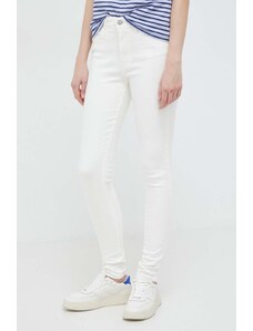 Levi's jeansy 720 HIRISE SUPER SKINNY damskie kolor beżowy