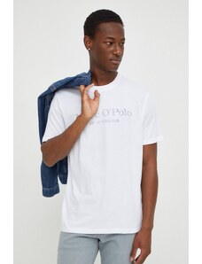 Marc O'Polo t-shirt bawełniany 2-pack męski kolor granatowy z nadrukiem