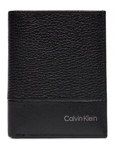 Duży Portfel Męski Calvin Klein Subtle Mix Bifold 6Cc W/Coin K50K511667 Ck Black BEH