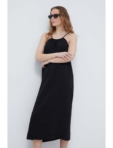 Chantelle sukienka plażowa bawełniana kolor czarny