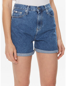 Calvin Klein Jeans Szorty jeansowe Mom Short J20J222801 Niebieski Mom Fit