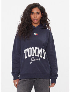 Tommy Jeans Bluza New Varsity DW0DW16399 Granatowy Oversize