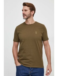 Boss Orange t-shirt bawełniany kolor zielony 50508584
