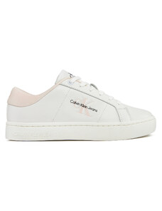 Calvin Klein Jeans Sneakersy Classic Cupsole Lowlaceup Lth Wn YW0YW01444 Biały