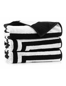 Inny Feba Duży ręcznik plażowy w biało-czarne pasy RK/791 (UNIVERSAL)