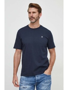 Marc O'Polo t-shirt bawełniany 2-pack męski kolor granatowy gładki