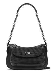 Torebka Calvin Klein Re-Lock Dbl Shoulder Bag Perf K60K610620 BAX
