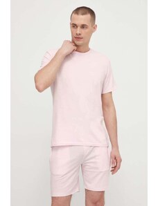 Polo Ralph Lauren t-shirt lounge kolor różowy gładki