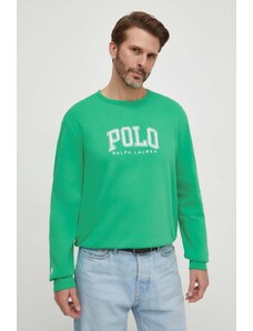 Polo Ralph Lauren bluza męska kolor zielony z nadrukiem