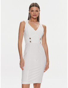 Rinascimento Sukienka koktajlowa CFC0019370002 Biały Regular Fit