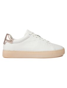 Sneakersy Calvin Klein Cupsole Lace Up Pearl HW0HW01897 White/Crystal Gray 02Z