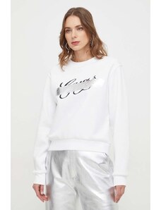Guess bluza damska kolor biały z nadrukiem W4RQ15 K9Z21