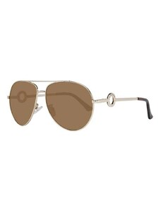 Guess Damskie okulary przeciwsłoneczne w kolorze srebrno-brązowym