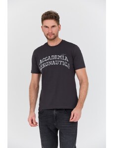 AERONAUTICA MILITARE Grafitowy t-shirt M.C., Wybierz rozmiar XXL