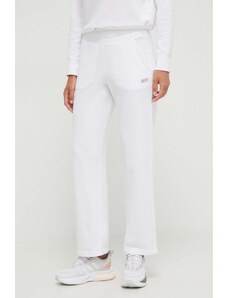 Dkny spodnie dresowe kolor biały gładkie DP3P3406