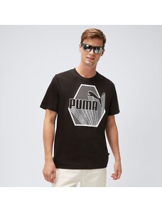 Puma T-Shirt Graphics Rudagon Męskie Ubrania Koszulki 67447901 Czarny