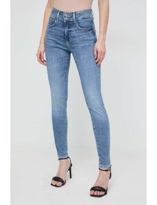 Guess jeansy damskie kolor niebieski W4RA34 D5922