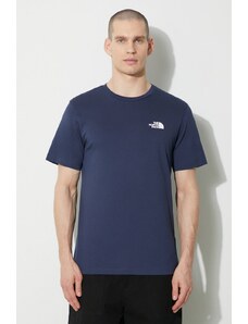 The North Face t-shirt M S/S Simple Dome Tee męski kolor granatowy z nadrukiem NF0A87NG8K21