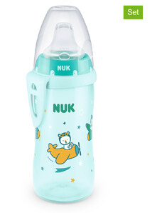 NUK Butelki (2 szt.) "Active Cup" w kolorze błękitnym - 300 ml