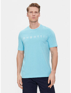 Bugatti T-Shirt 8350 35042 Błękitny Regular Fit