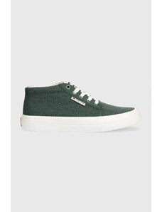 Tommy Jeans sneakersy TJM MID CUT CANVAS COLOR kolor zielony EM0EM01412