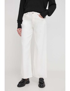 Sisley jeansy damskie kolor biały
