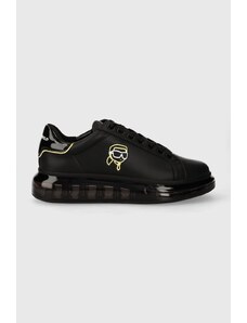 Karl Lagerfeld sneakersy skórzane KAPRI KUSHION kolor czarny KL52634