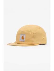 Carhartt WIP czapka z daszkiem bawełniana Backley Cap kolor beżowy z aplikacją I016607.1YHXX