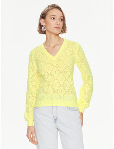 TWINSET Sweter 241TP3074 Żółty Regular Fit