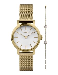 Timex Zestaw zegarek i bransoletka Transcend TWG063900 Złoty